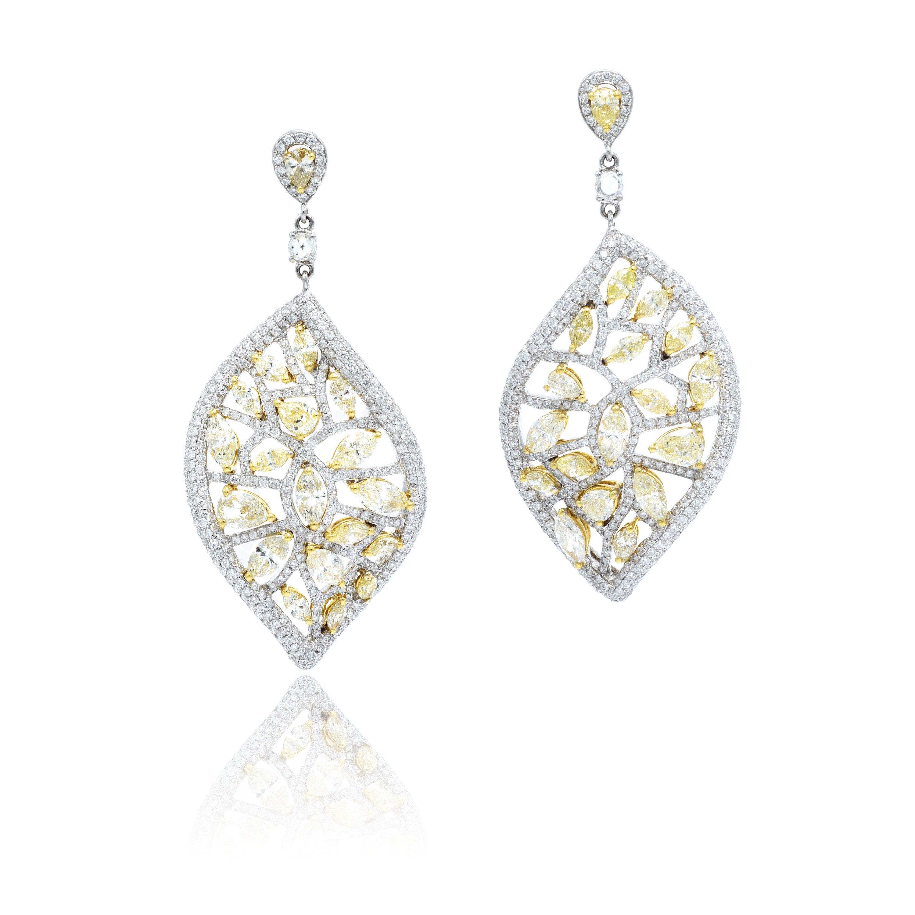 American Diamond Stones Fancy Hanging Earrings – Hayagi