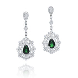 Diamond and Tourmaline Drop Earrings