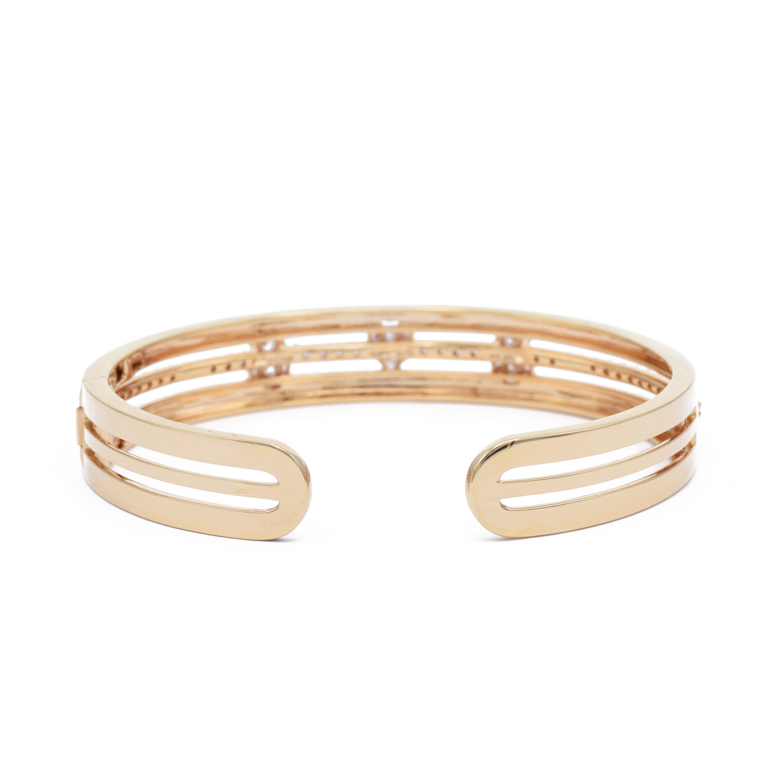 Rose Gold Diamond Cuff