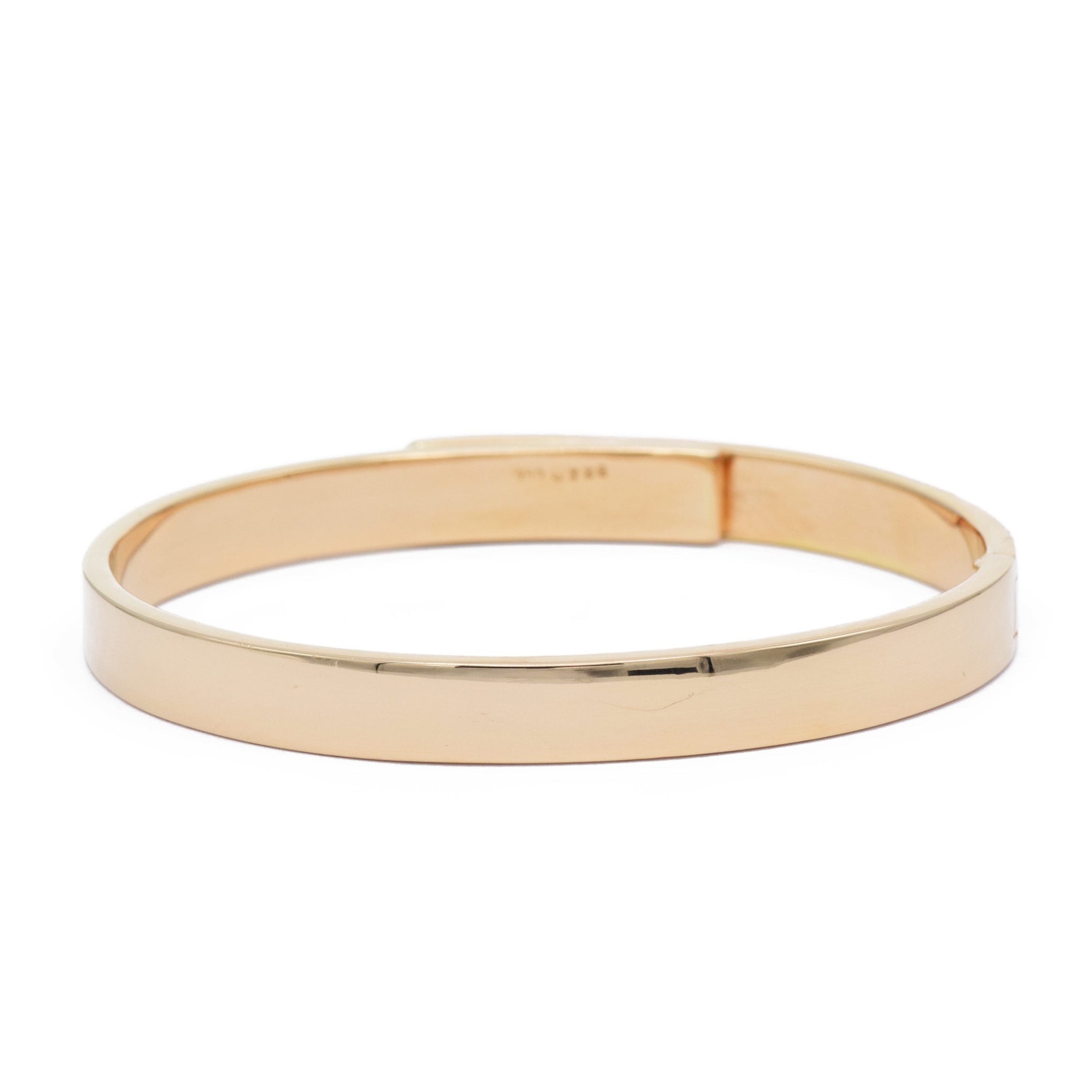 Rose Gold Buckle Bangle with Diamonds