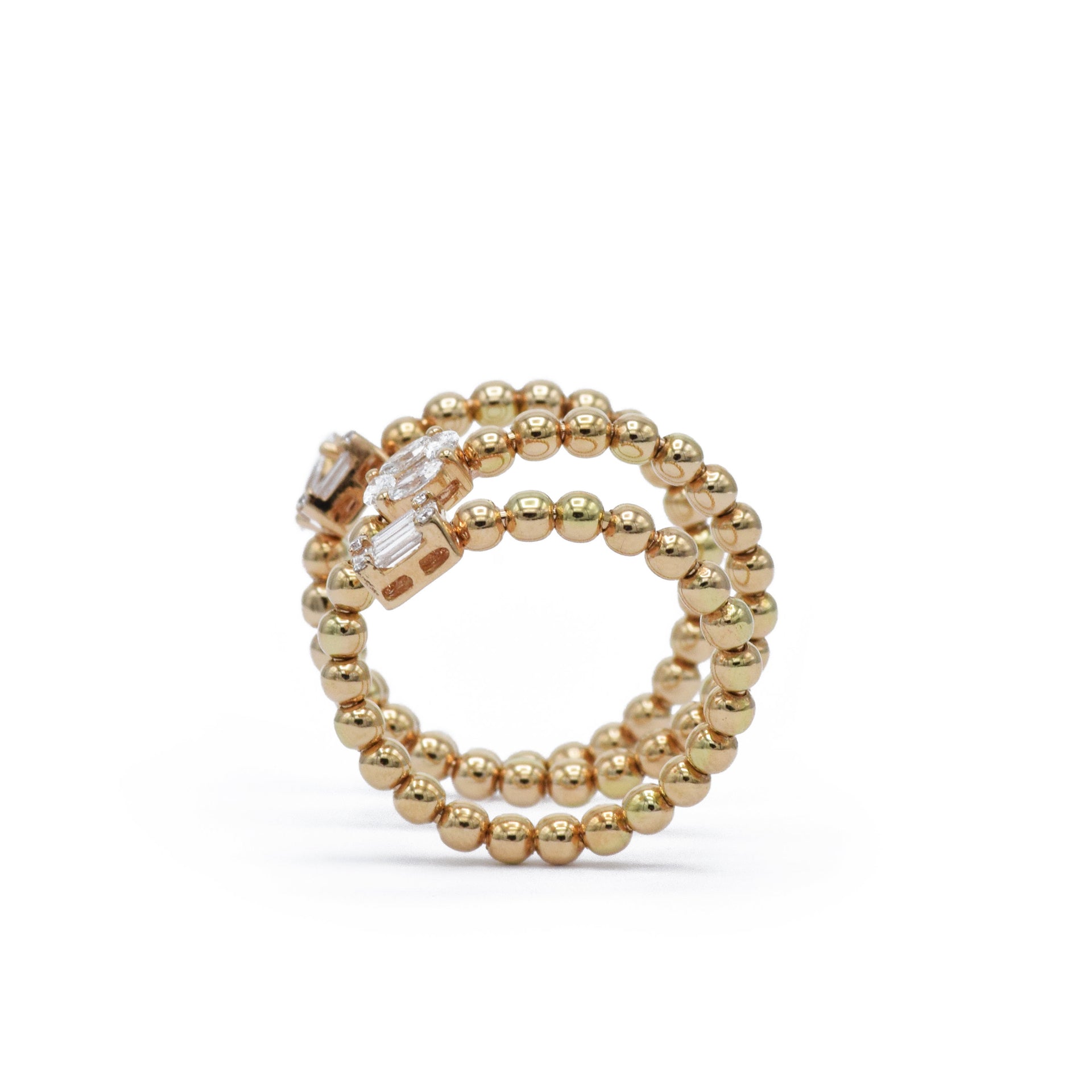18kt Rose Gold Diamond Wrap Ring