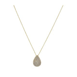 18kt Yellow Gold Pave Diamond Pendant