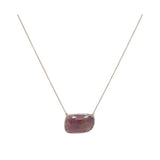 14KT Rose Gold Pink Sapphire Necklace