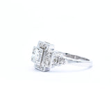 Art Deco, 14kt White Gold Ring
