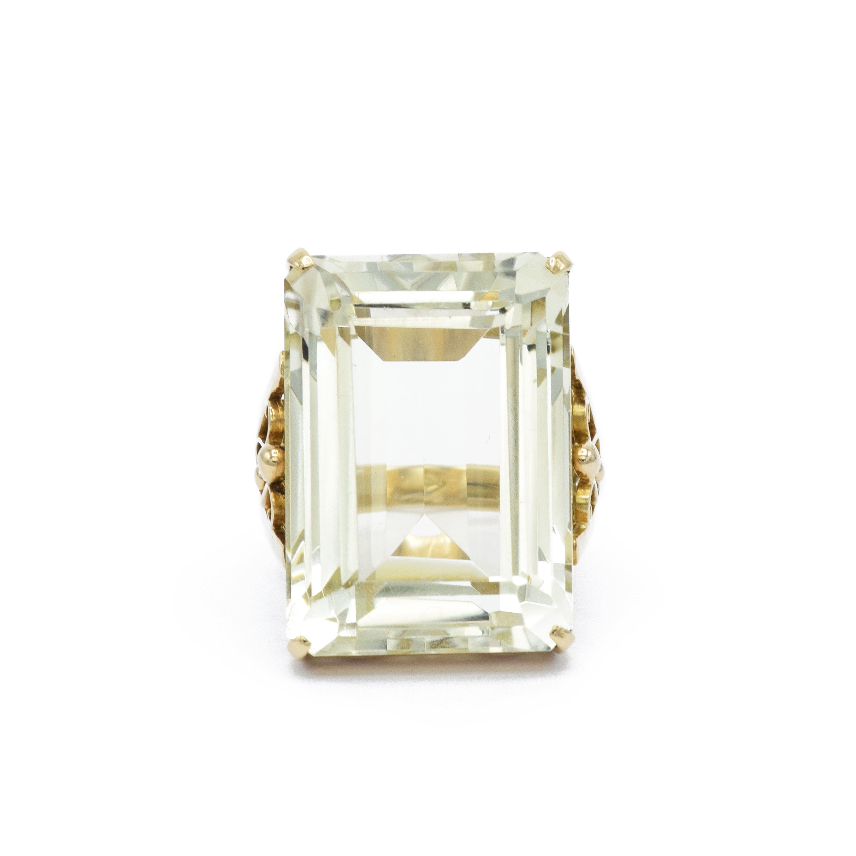18kt Yellow Gold Prasiolite Ring