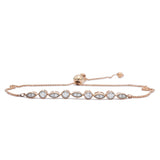 14KT Rose Gold Adjustable Diamond Bracelet