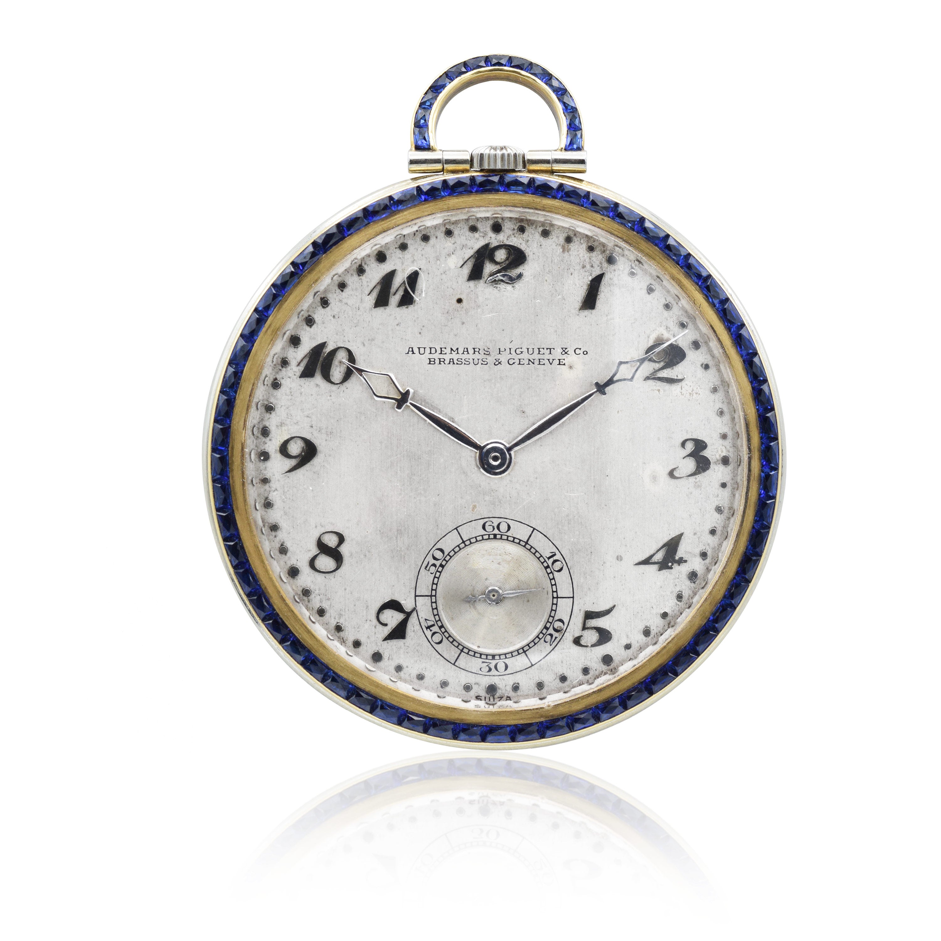 Rare Vintage 1920s Audemars Piguet Pocket Watch Louis Martin Jewelers Rockefeller Center NYC