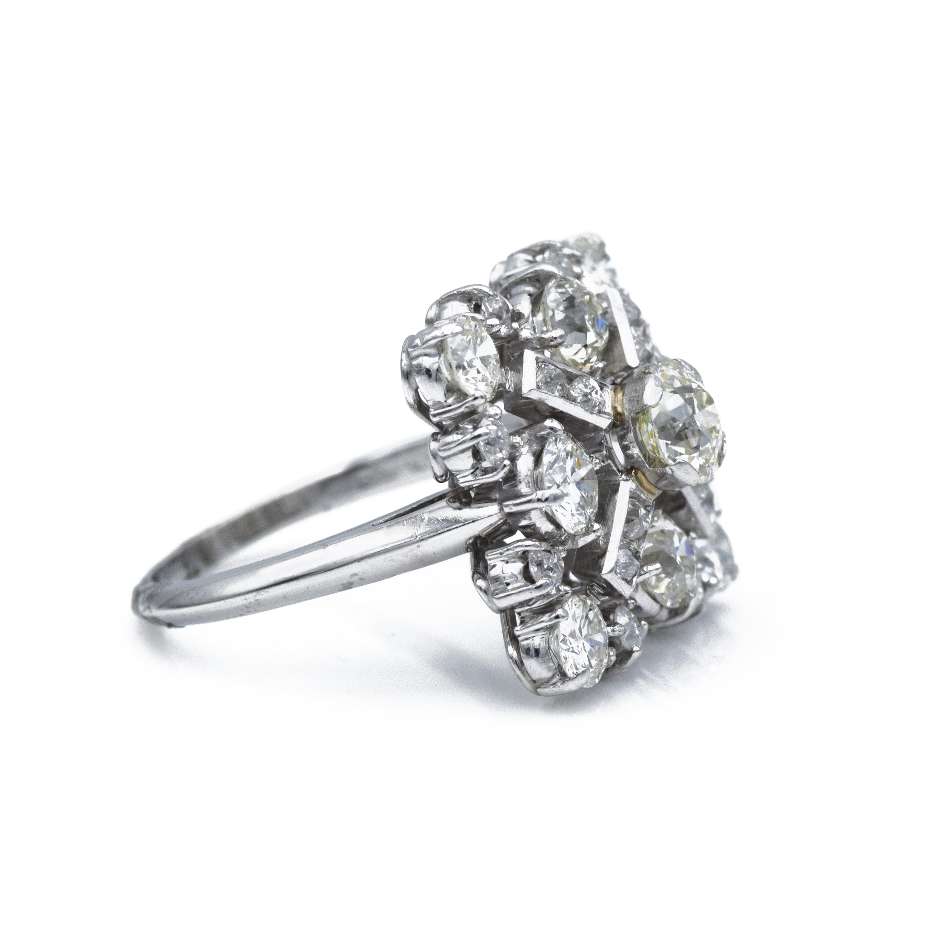 Estate Circa 1930 Platinum And Diamond Ring