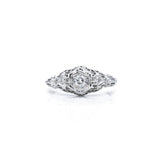 Vintage c. 1930s Gold & Diamond Art Deco Ring