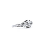 Vintage c. 1930s Gold & Diamond Art Deco Ring