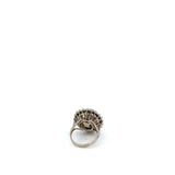 Estate 14KT White Gold Mabe Pearl And Diamond Ring