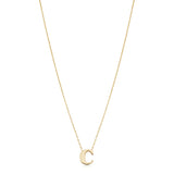 14KT Yellow Gold Initial Necklace