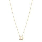 14KT Yellow Gold Initial Necklace