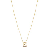 14KT Yellow Gold Initial Necklace