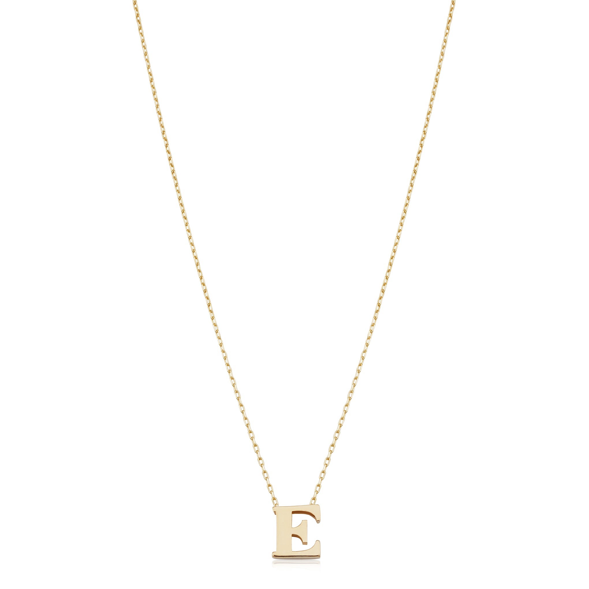 14KT Yellow Gold Initial Necklace