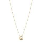 14KT Yellow Gold Initial Necklace