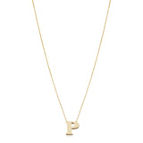 14KT Yellow Gold Initial Necklace