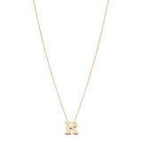 14KT Yellow Gold Initial Necklace