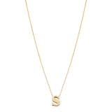 14KT Yellow Gold Initial Necklace