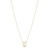 14KT Yellow Gold Initial Necklace