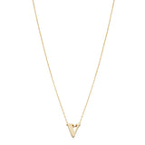 14KT Yellow Gold Initial Necklace