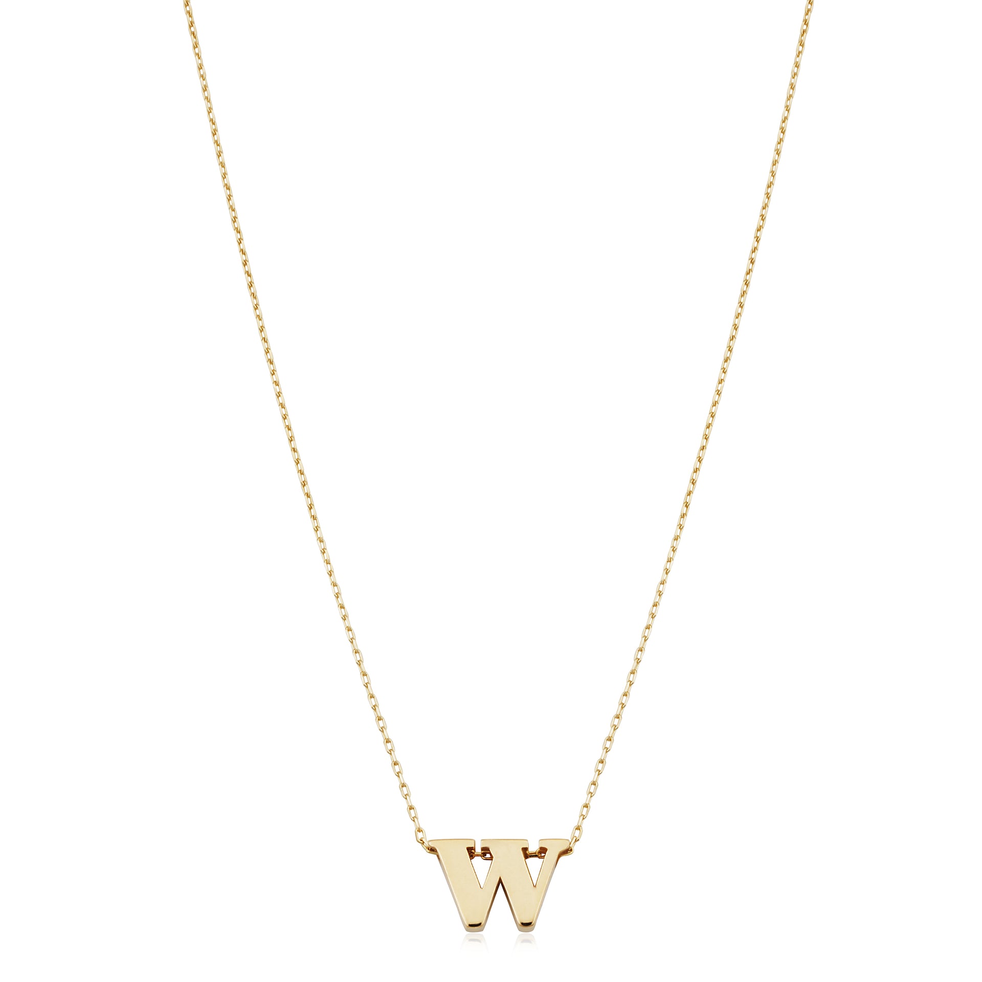 14KT Yellow Gold Initial Necklace