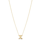 14KT Yellow Gold Initial Necklace