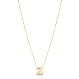 14KT Yellow Gold Initial Necklace