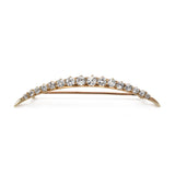 Estate 14KT Rose Gold Crescent Diamond Pin