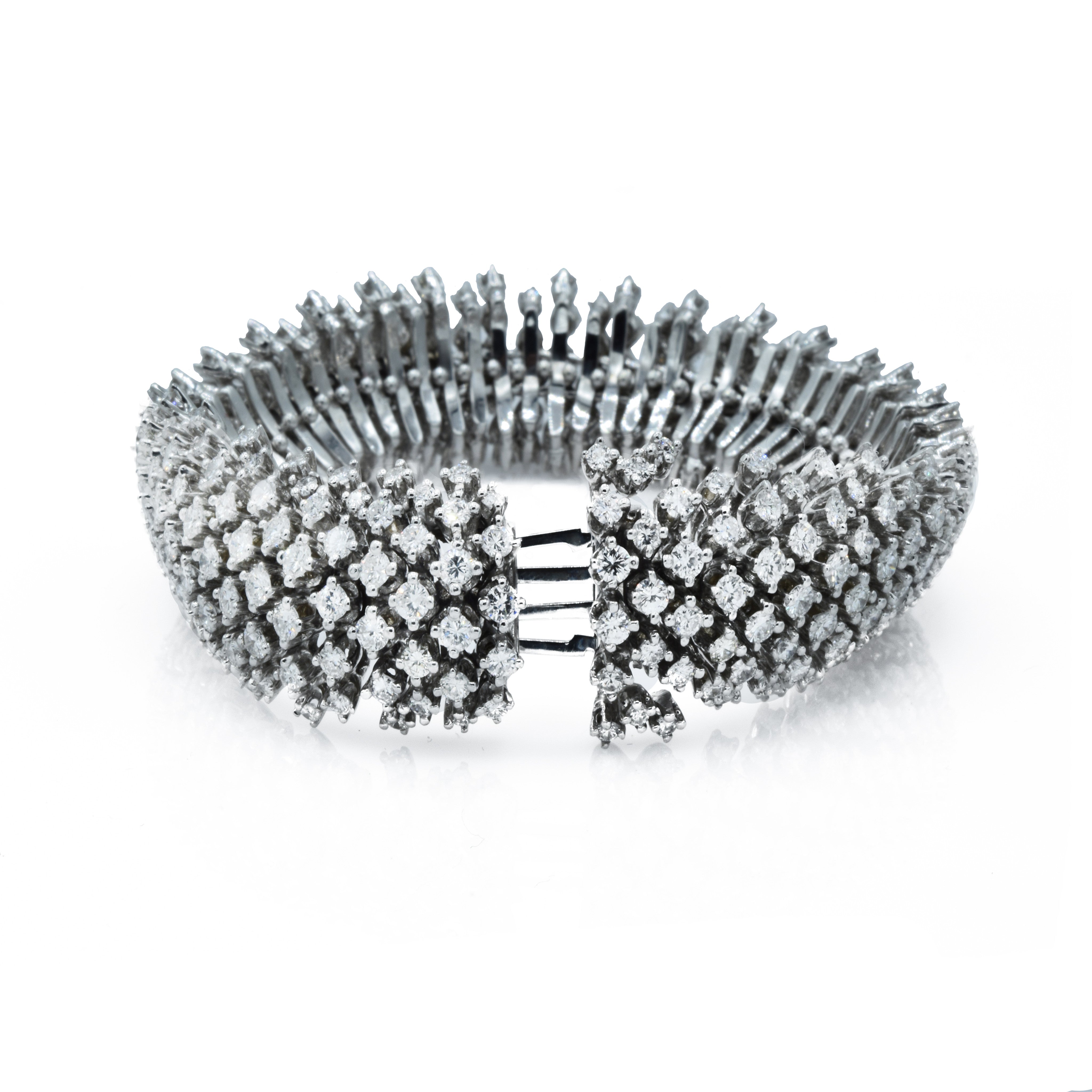 Estate 18KT White Gold Diamond Bracelet