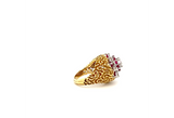 ESTATE RETRO ERA 18KT RUBY & DIAMOND RING