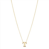 14KT Yellow Gold Initial Necklace