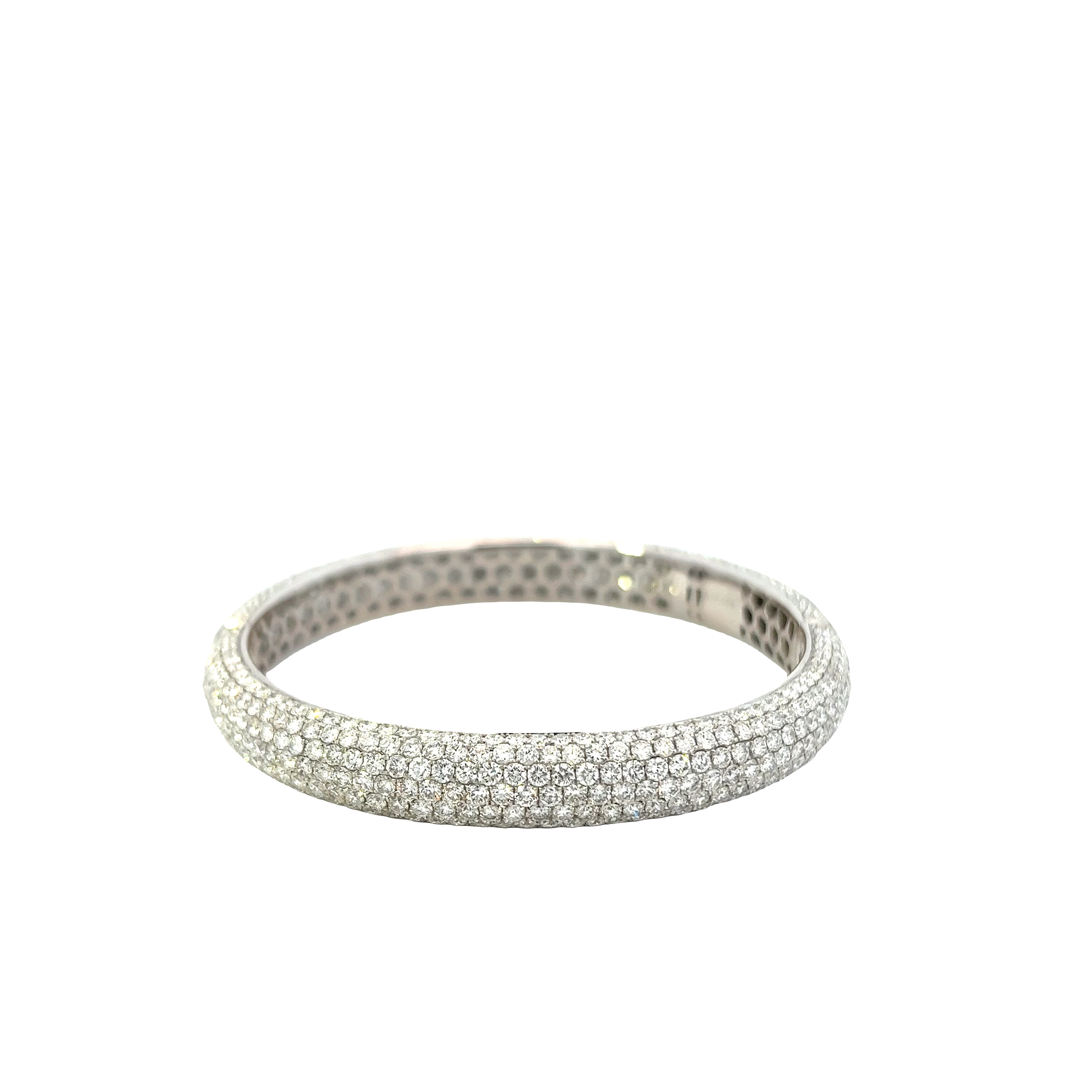 18KT White Gold Pace Diamond Bangle Bracelet