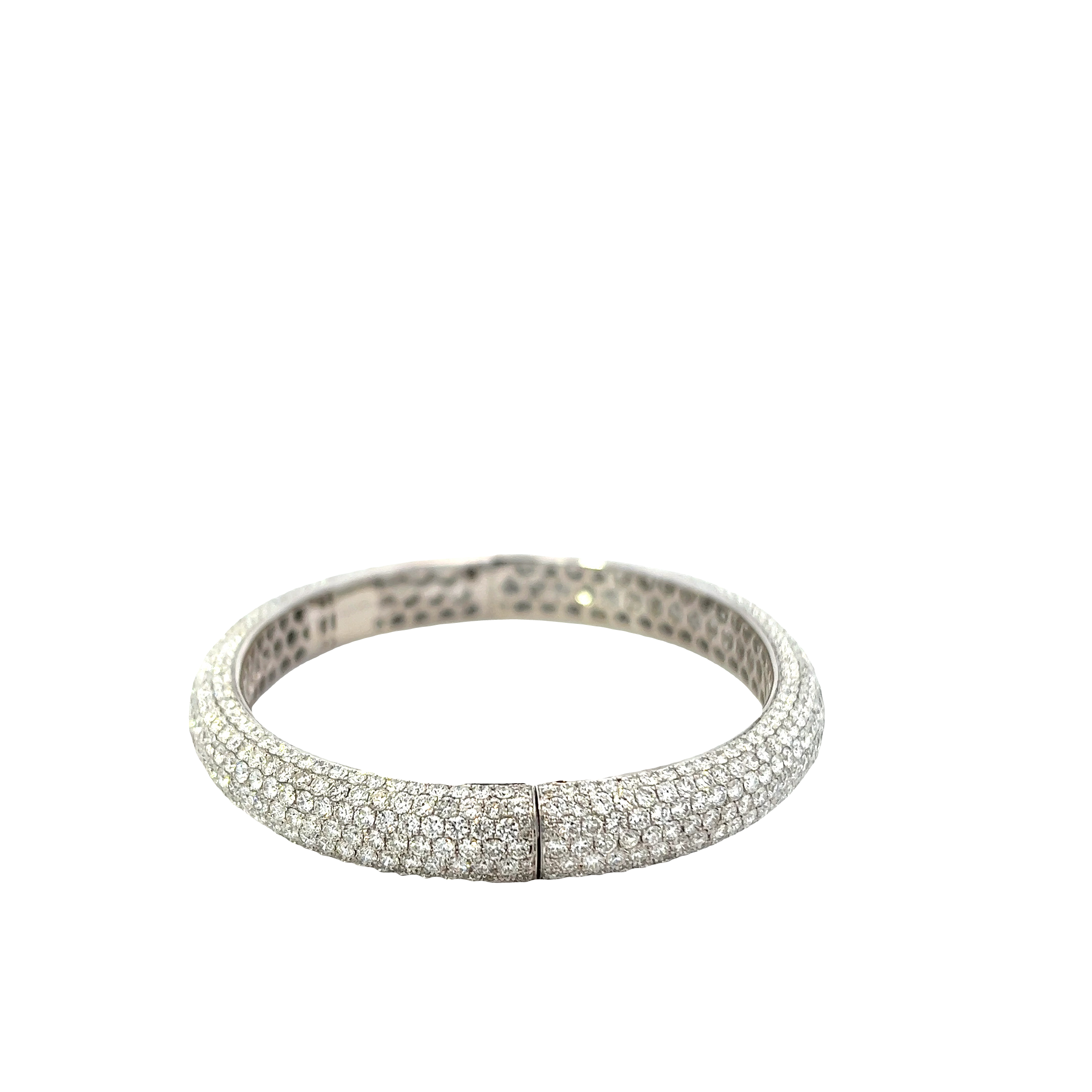 18KT White Gold Pace Diamond Bangle Bracelet