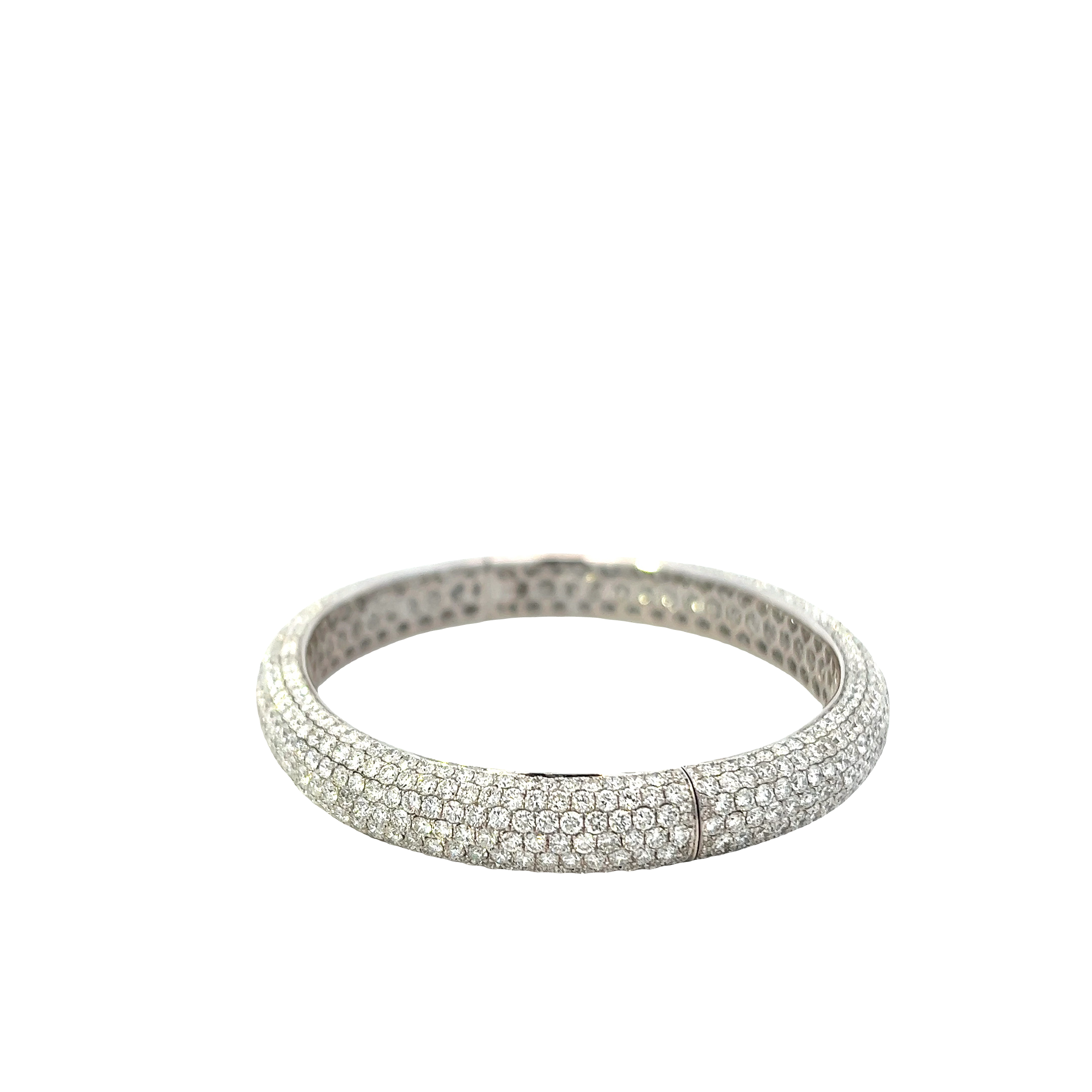 18KT White Gold Pace Diamond Bangle Bracelet