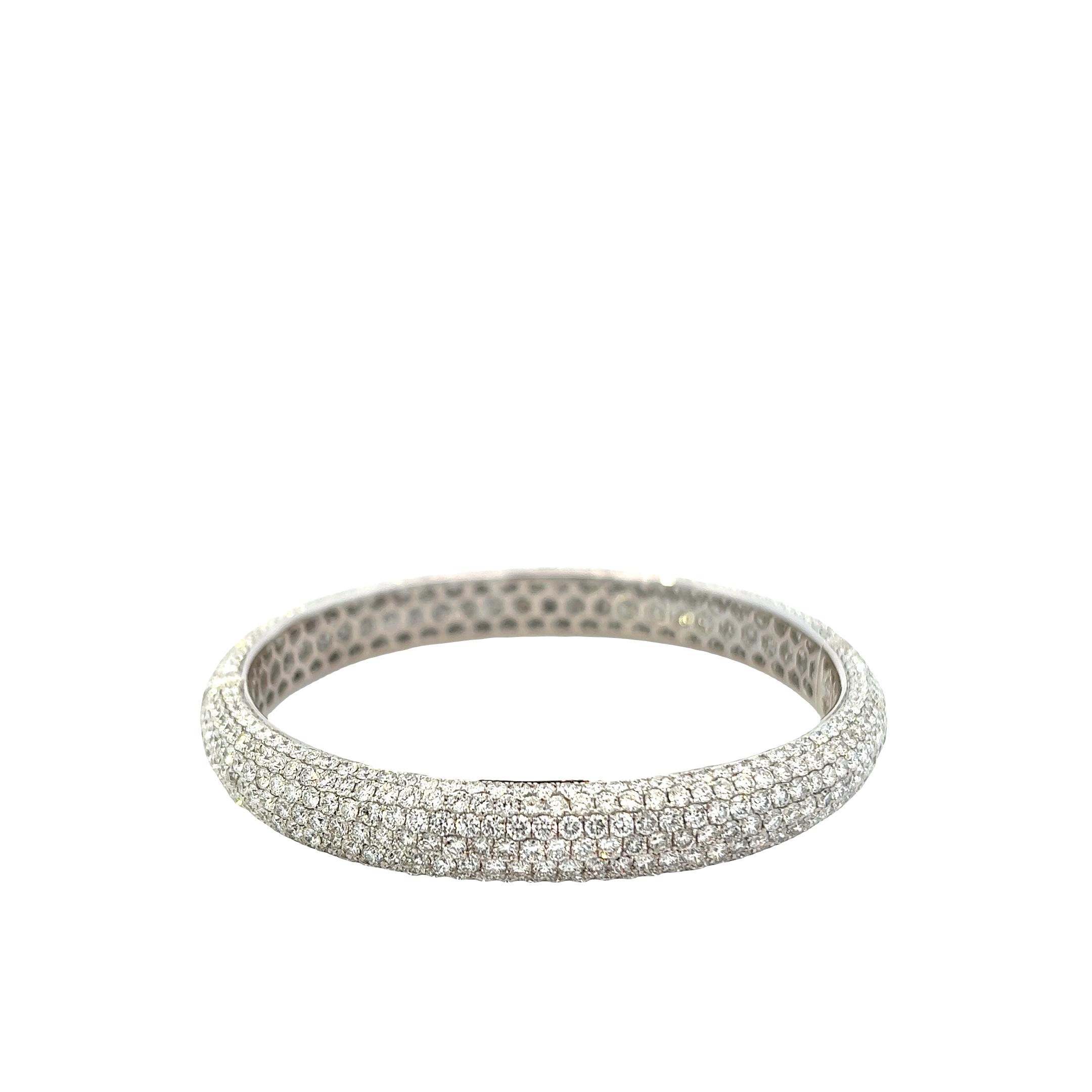 18KT White Gold Pace Diamond Bangle Bracelet