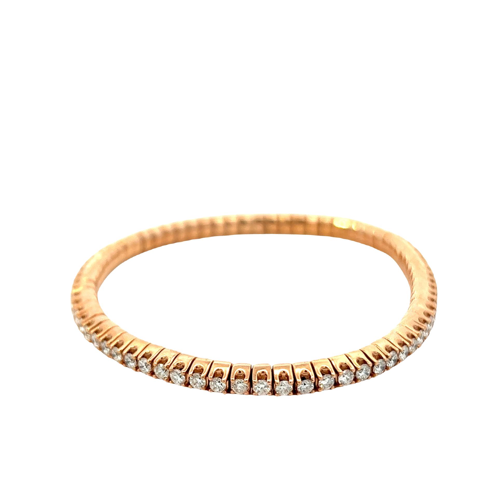 18KT Rose Gold Flex Link Diamond Bracelet