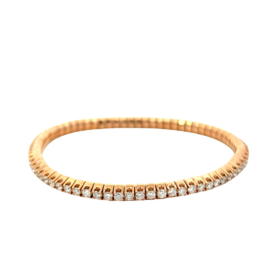 18KT Rose Gold Flex Link Diamond Bracelet