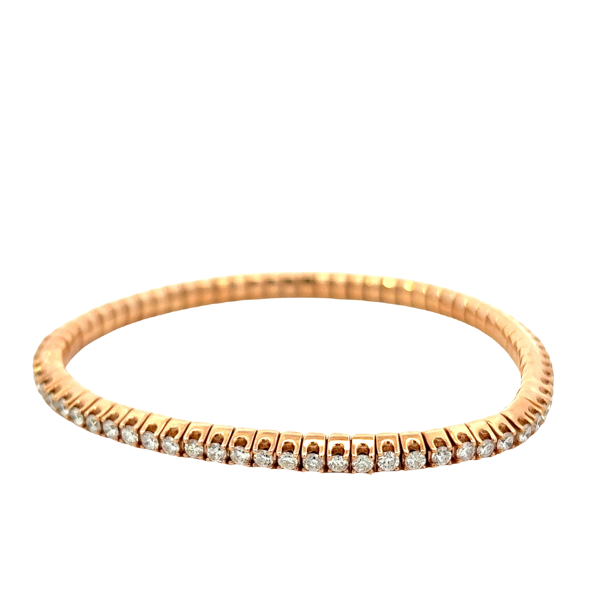 18KT Rose Gold Flex Link Diamond Bracelet