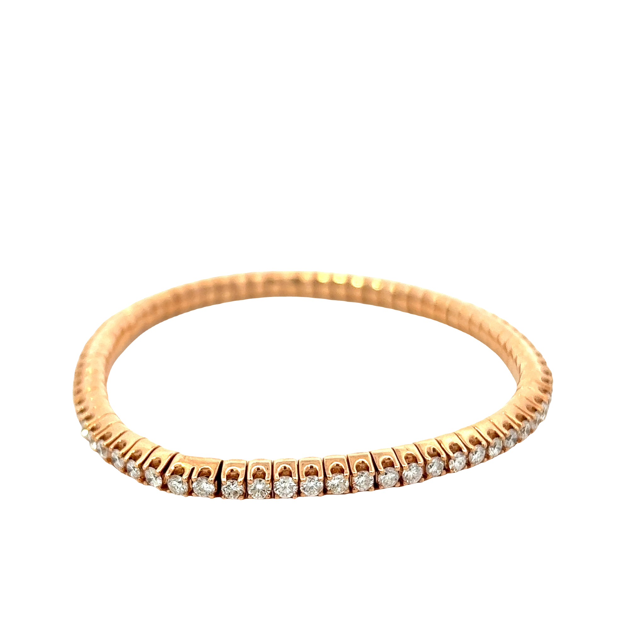 18KT Rose Gold Flex Link Diamond Bracelet