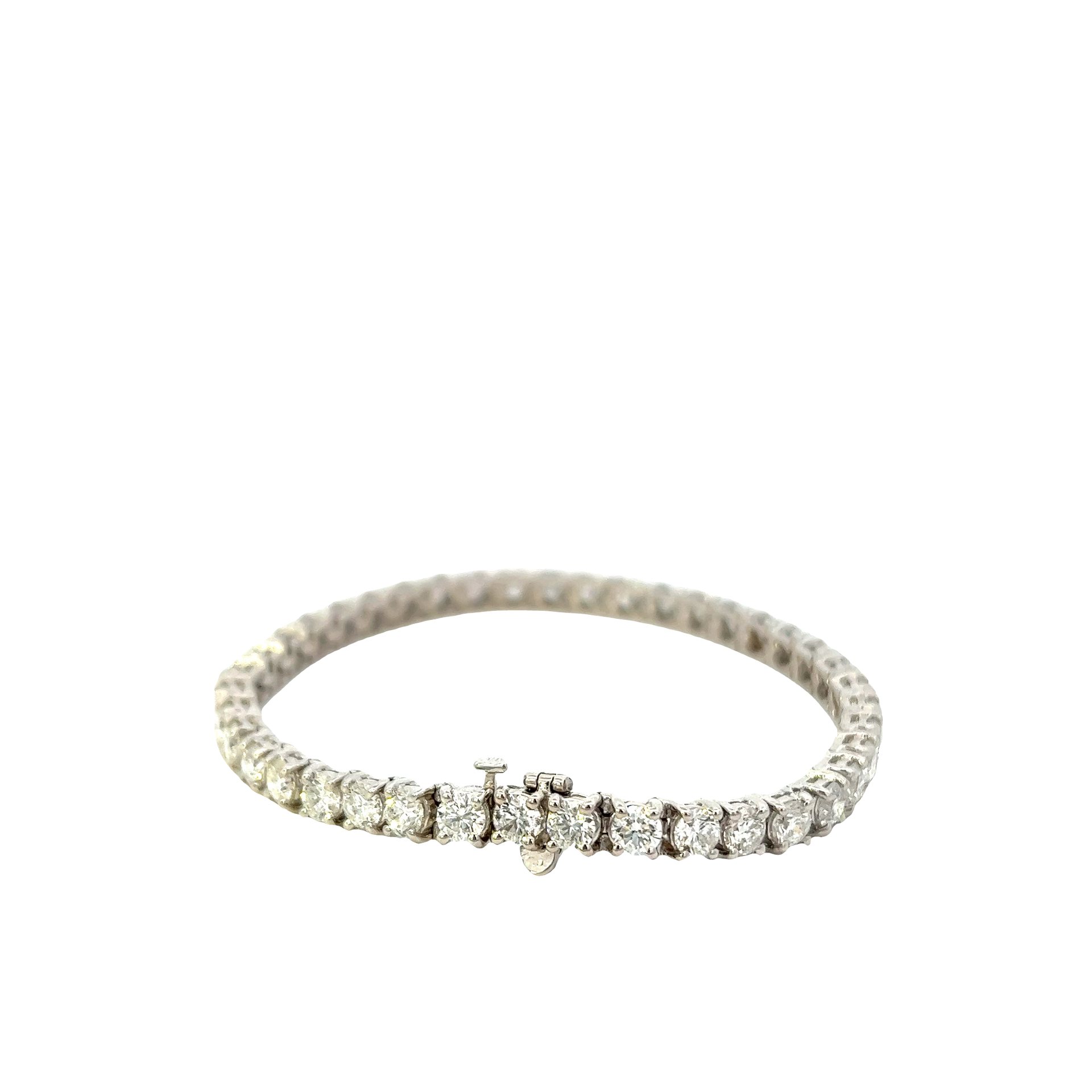 18KT White Gold Diamond Tennis Bracelet