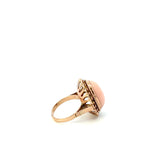 Vintage 14KT Rose Gold Angel Skin Coral Ring