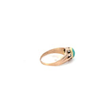 RETRO ERA TURQUOISE ROSE GOLD RING