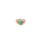 RETRO ERA TURQUOISE ROSE GOLD RING