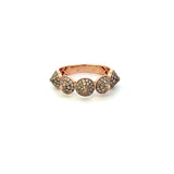 Estate 14KT Rose Gold Diamond Spike Ring