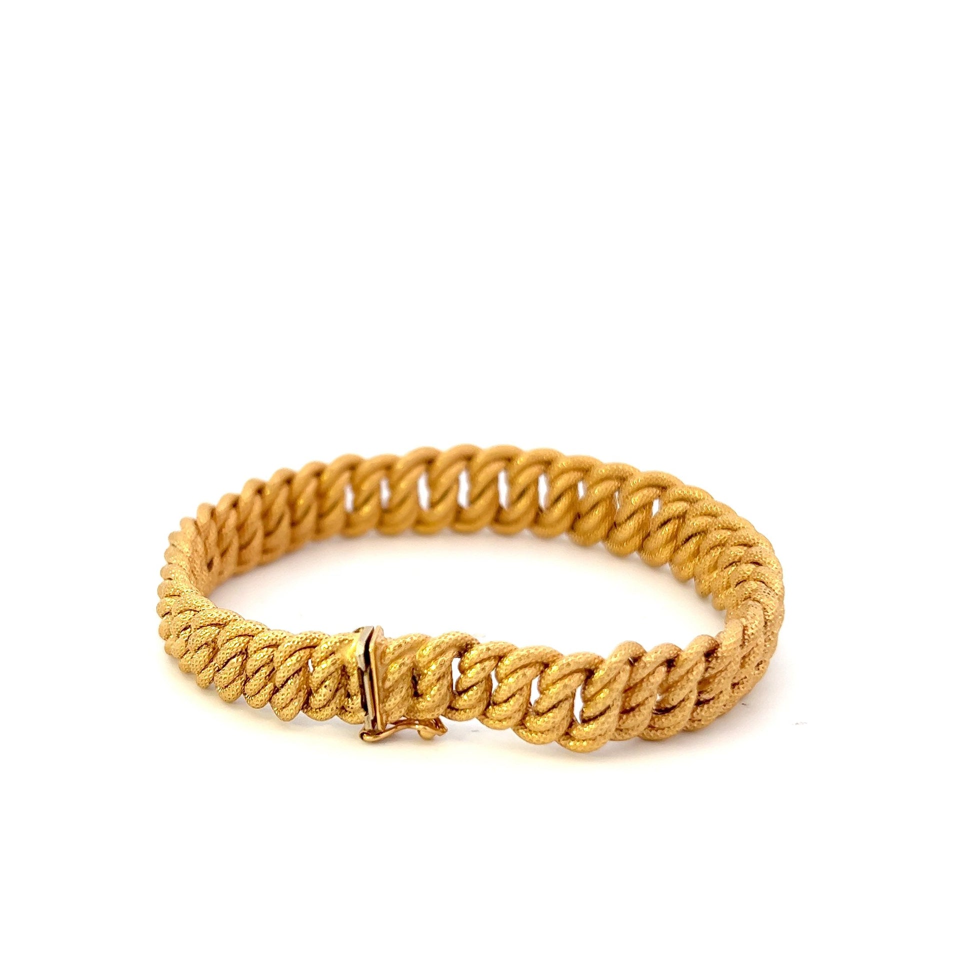Estate 18KT Yellow Gold Braided Bracelet