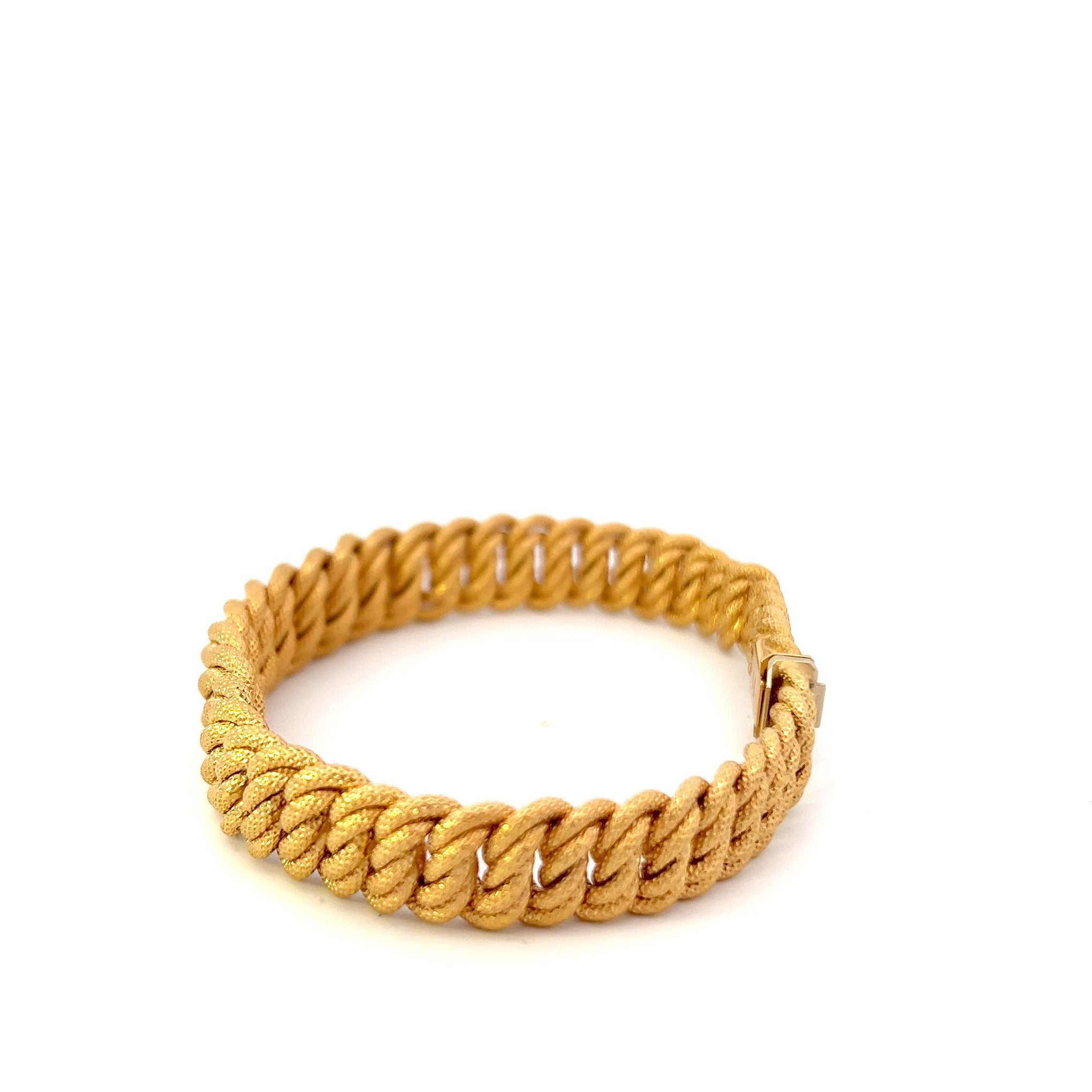 Estate 18KT Yellow Gold Braided Bracelet